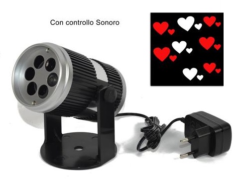 PROIETTORE CUORI A LED